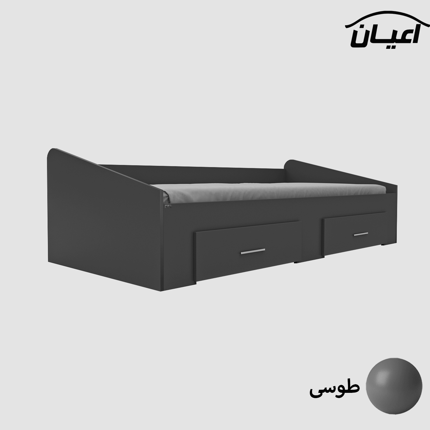 تخت خواب یک نفره اعیان مدل FH613 سایز 80x180 سانتی متر