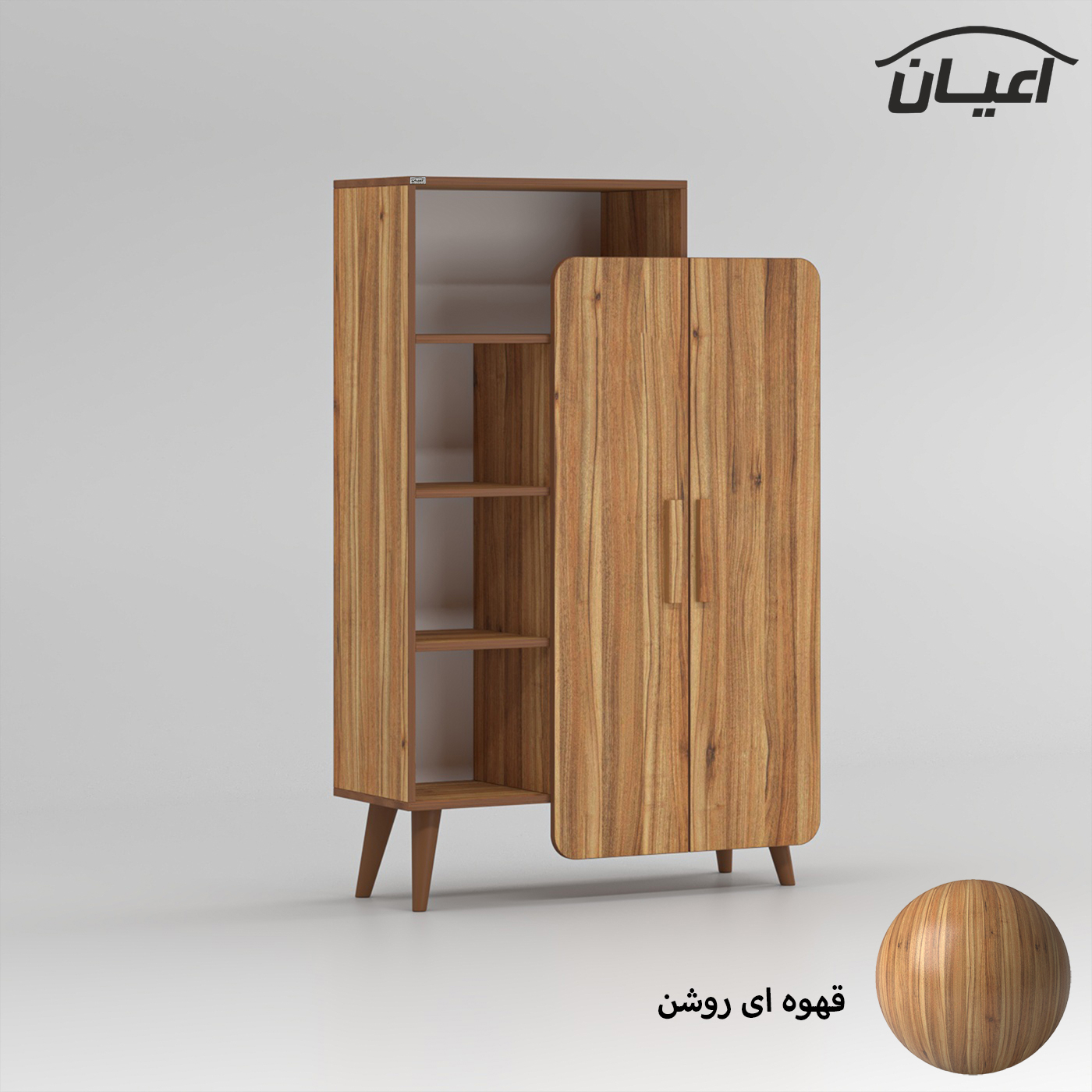 کتابخانه پنج طبقه اعیان مدل FH834