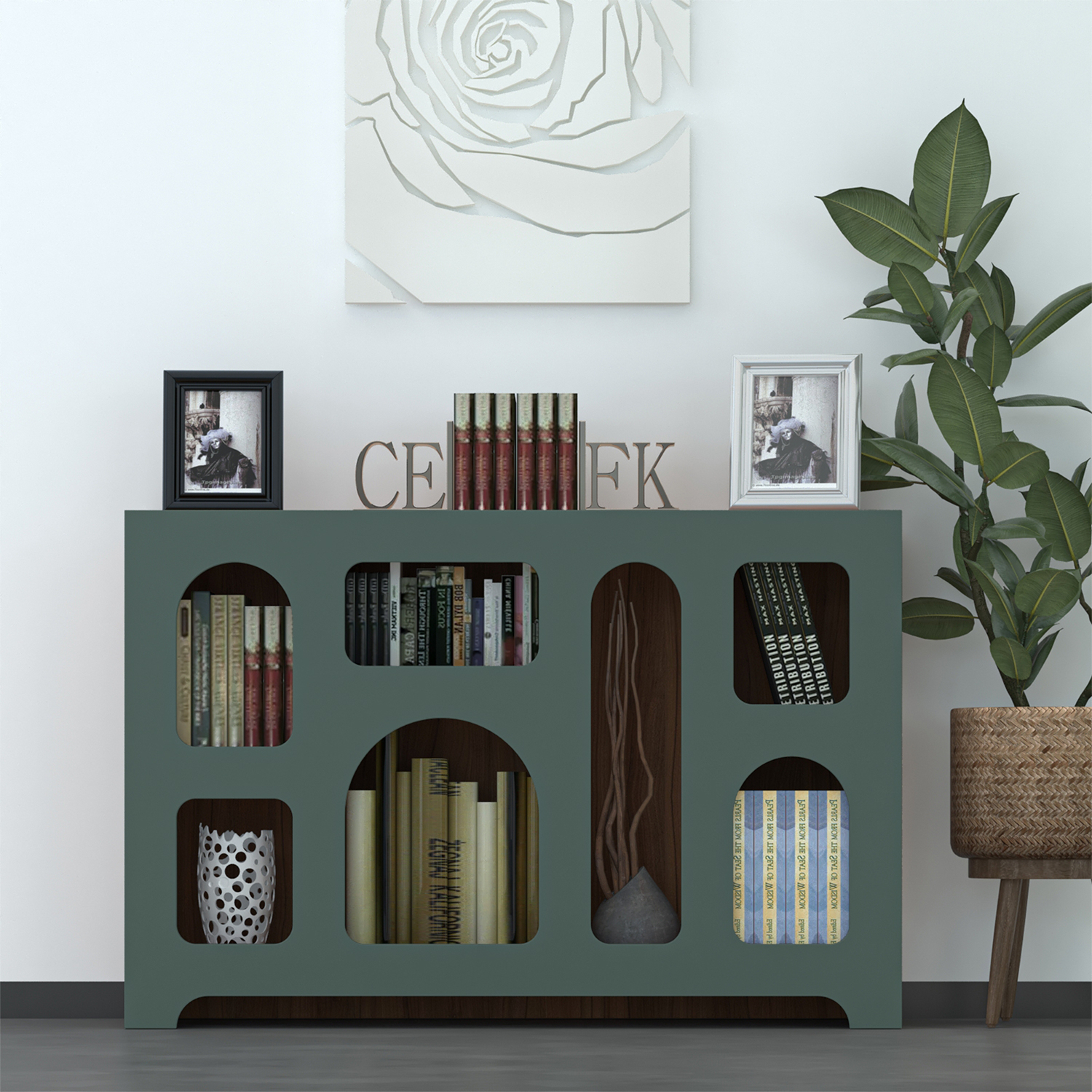 کتابخانه سه طبقه اعیان مدل FH817