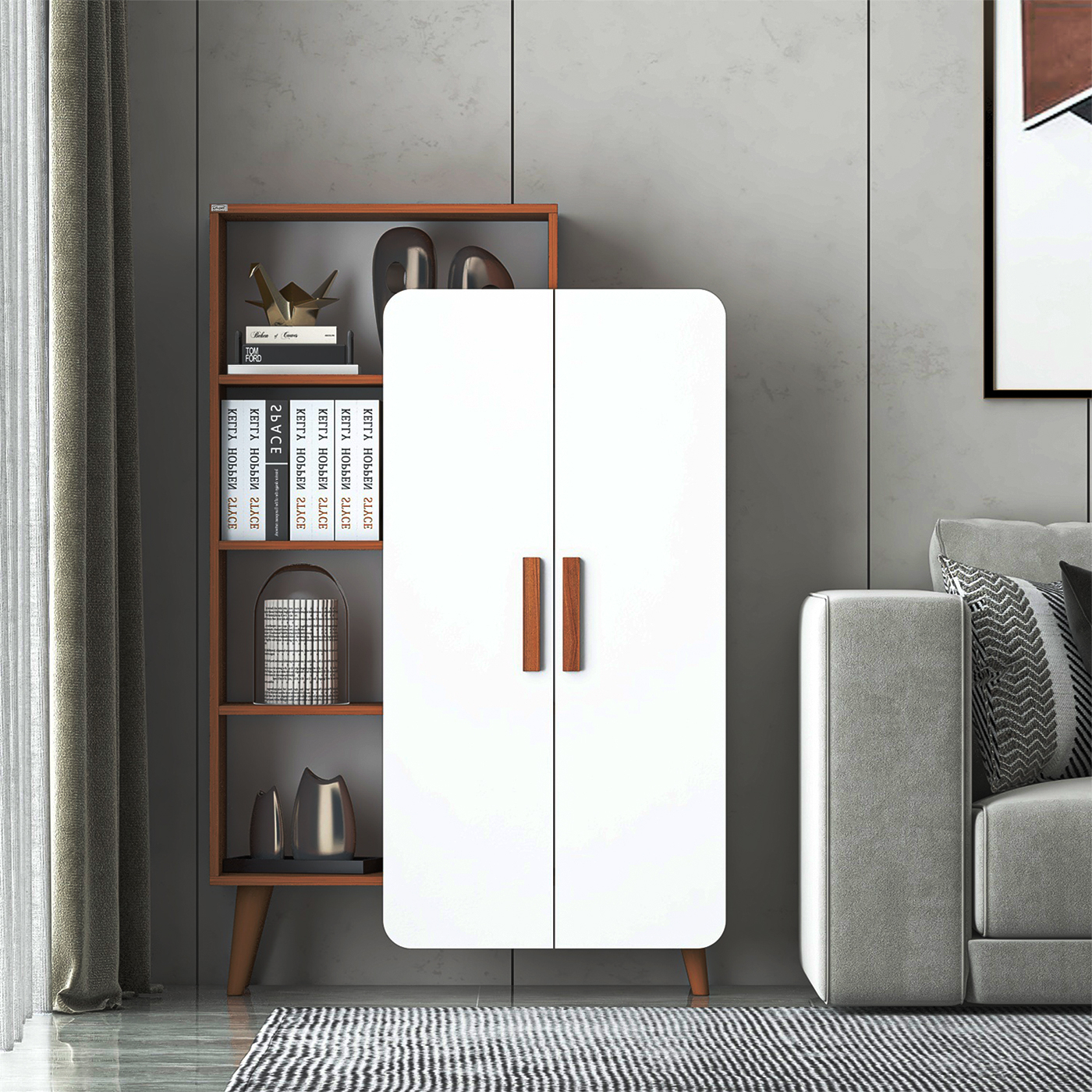 کتابخانه پنج طبقه اعیان مدل FH834