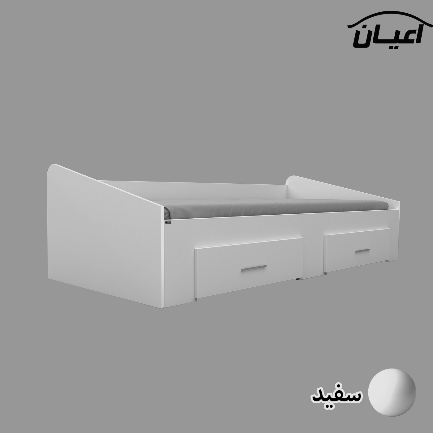 تخت خواب یک نفره اعیان مدل FH613 سایز 80x180 سانتی متر