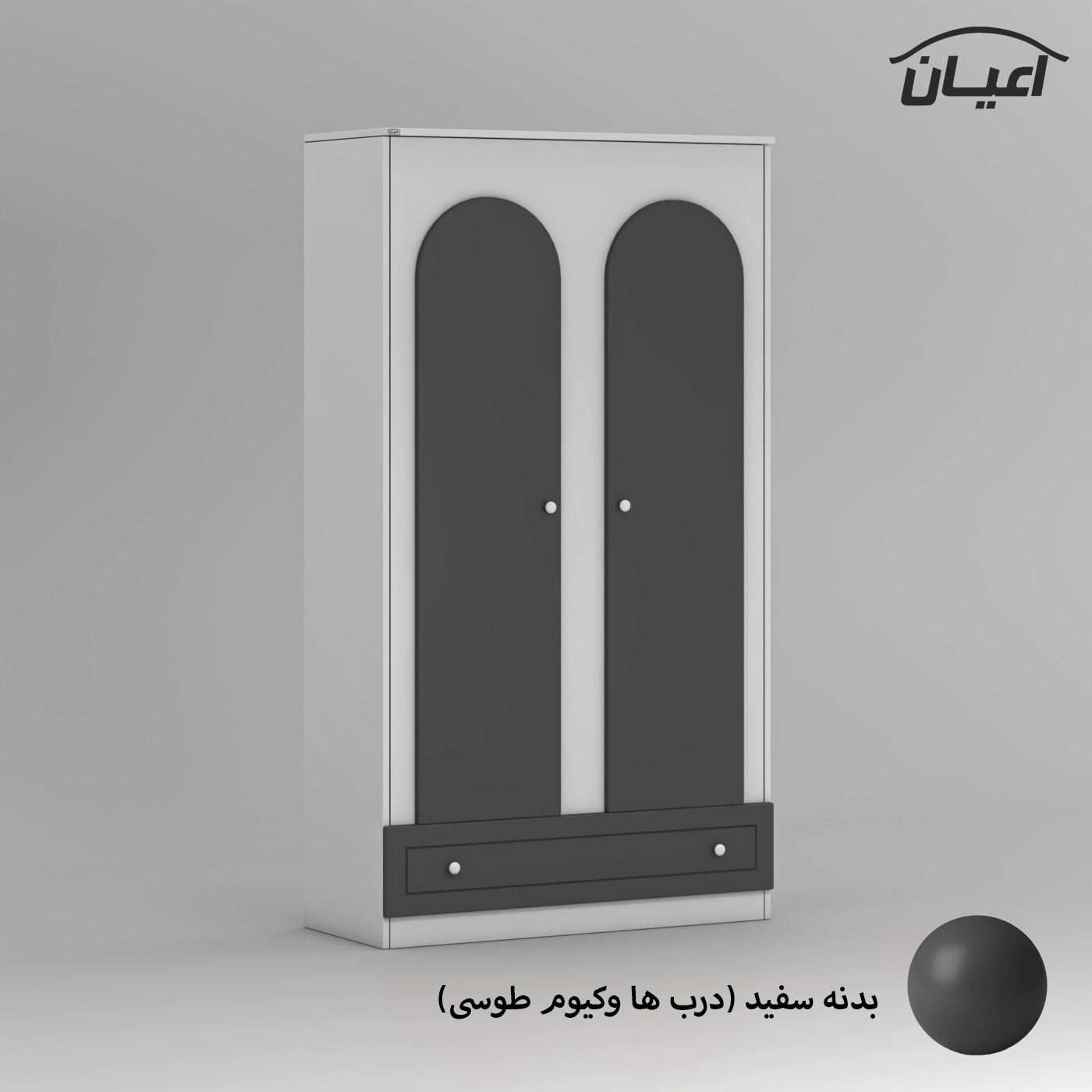 کمد لباس چندمنظوره اعیان مدل FH858 طول 100سانتی متر
