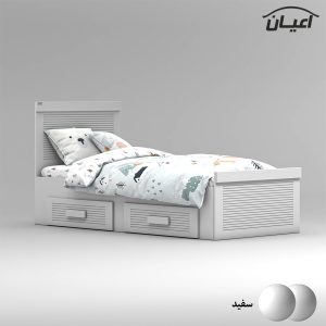 تخت خواب نوجوان اعیان مدل FH904 سایز 80×180 سانتی متر