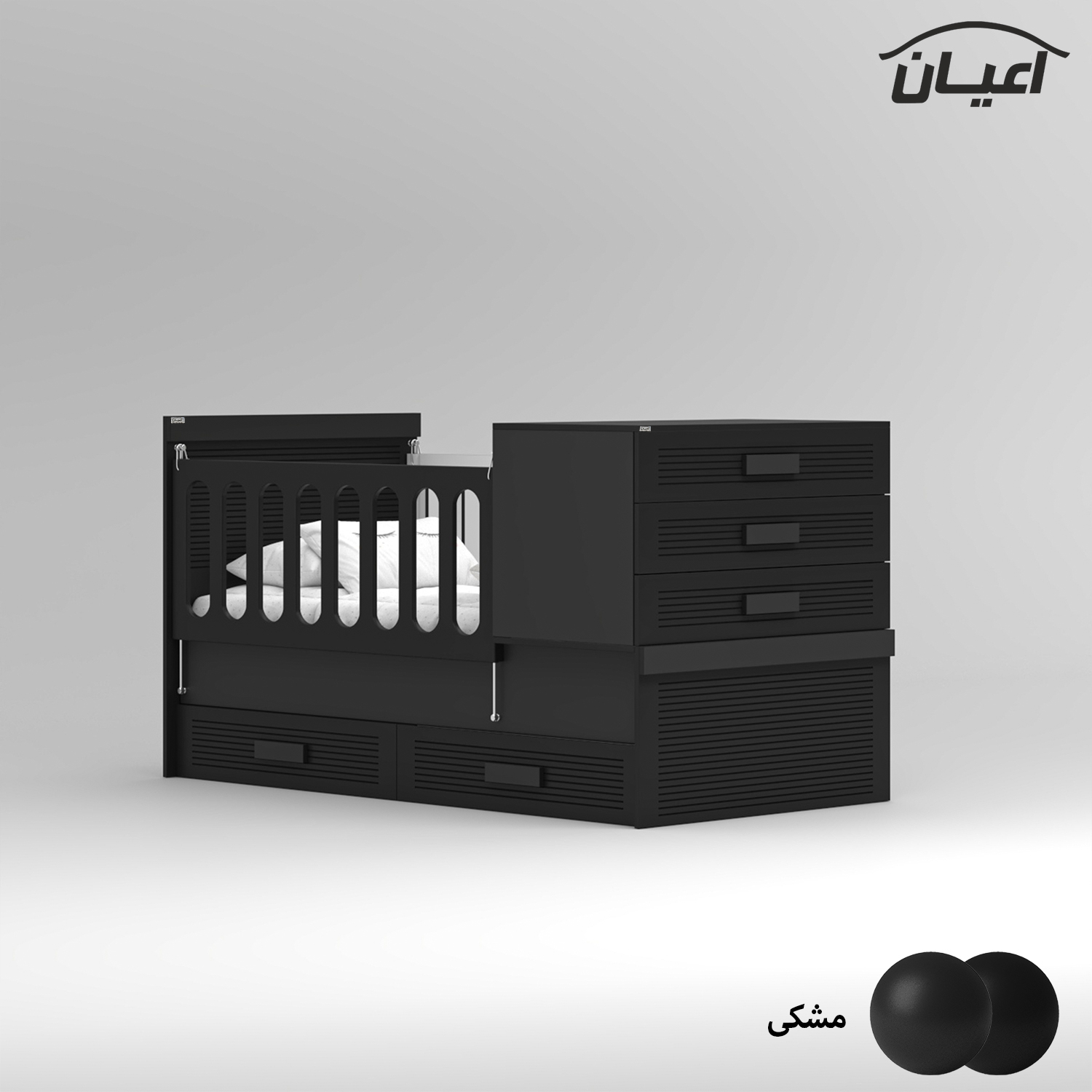 تختخواب کودک اعیان مدل FH902 سایز 180×80 سانتی متر