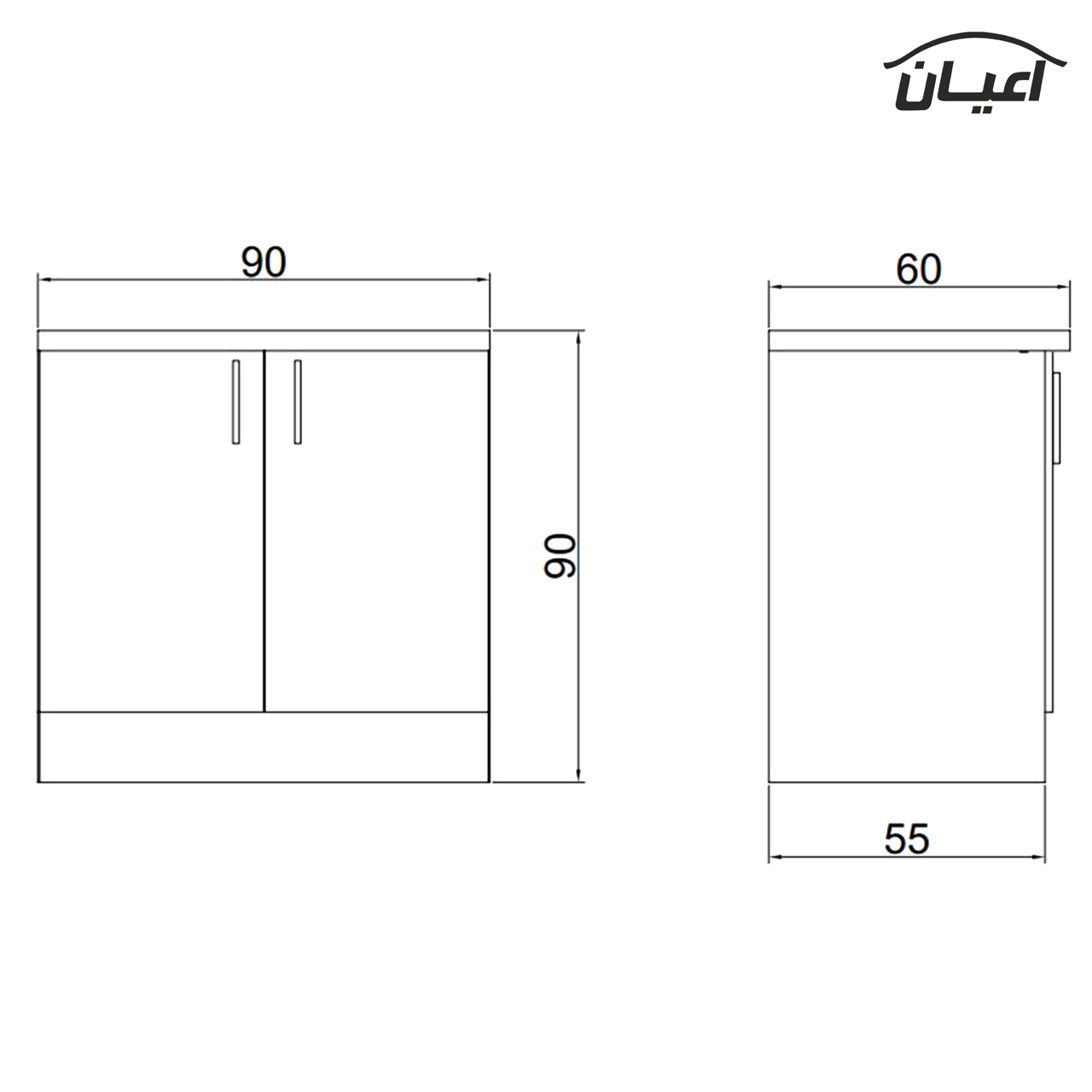 کابینت آشپزخانه اعیان مدل FH CL15