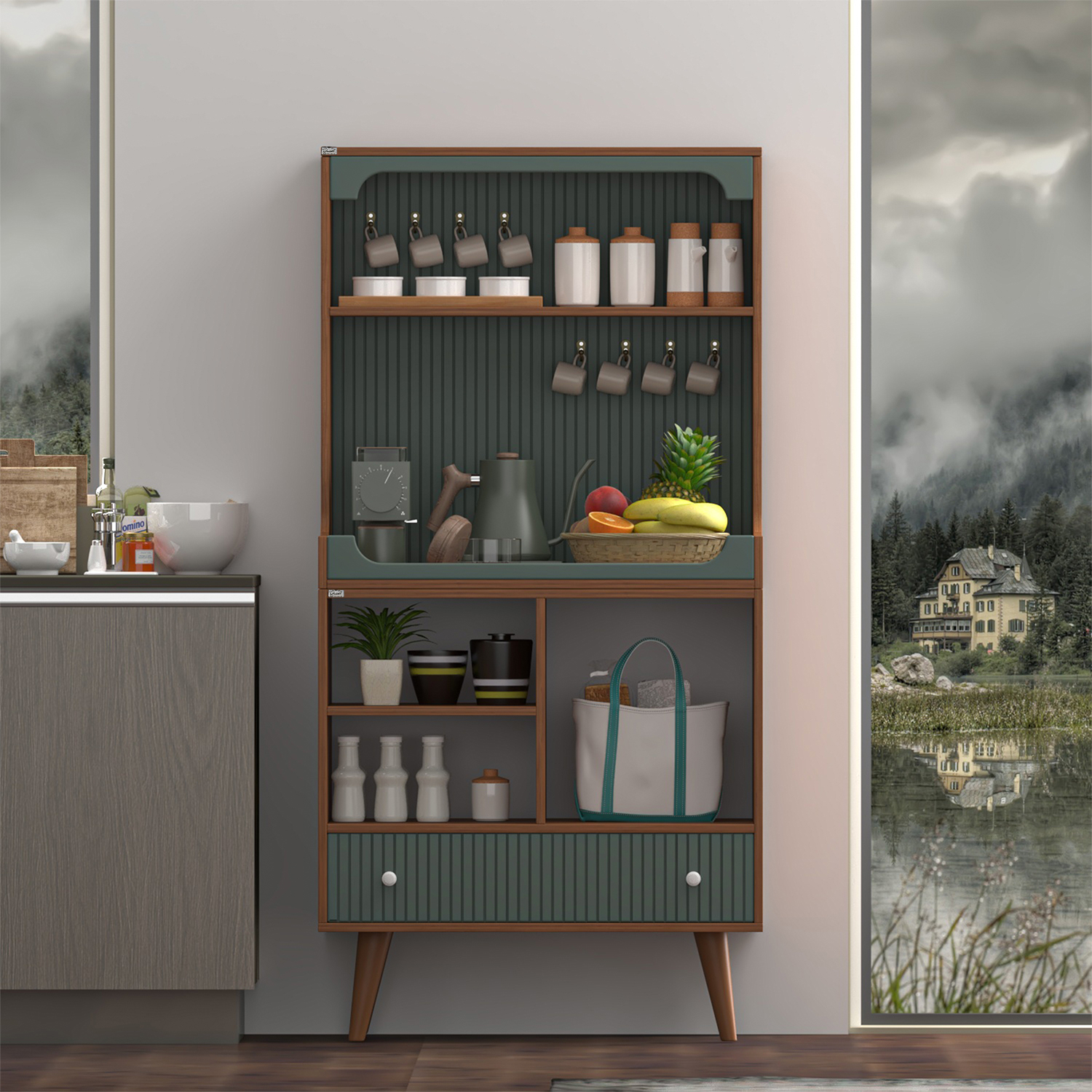 کنسول اعیان مدل کافه بار کد FH877 طول 80 سانتی متر