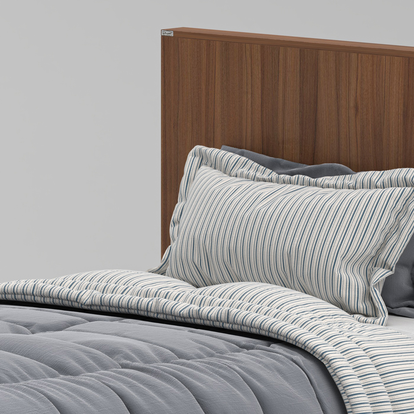 تخت خواب ملامینه یک نفره اعیان مدل FH916 سایز 120x200 سانتی متر