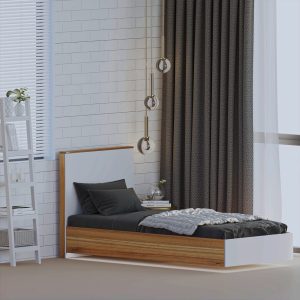 تخت خواب ملامینه نوجوان اعیان مدل FH914 سایز 80x180 سانتی متر