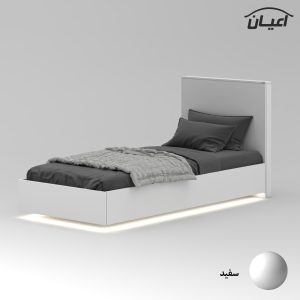 تخت خواب ملامینه یک نفره اعیان مدل FH915 سایز 90×200 سانتی متر