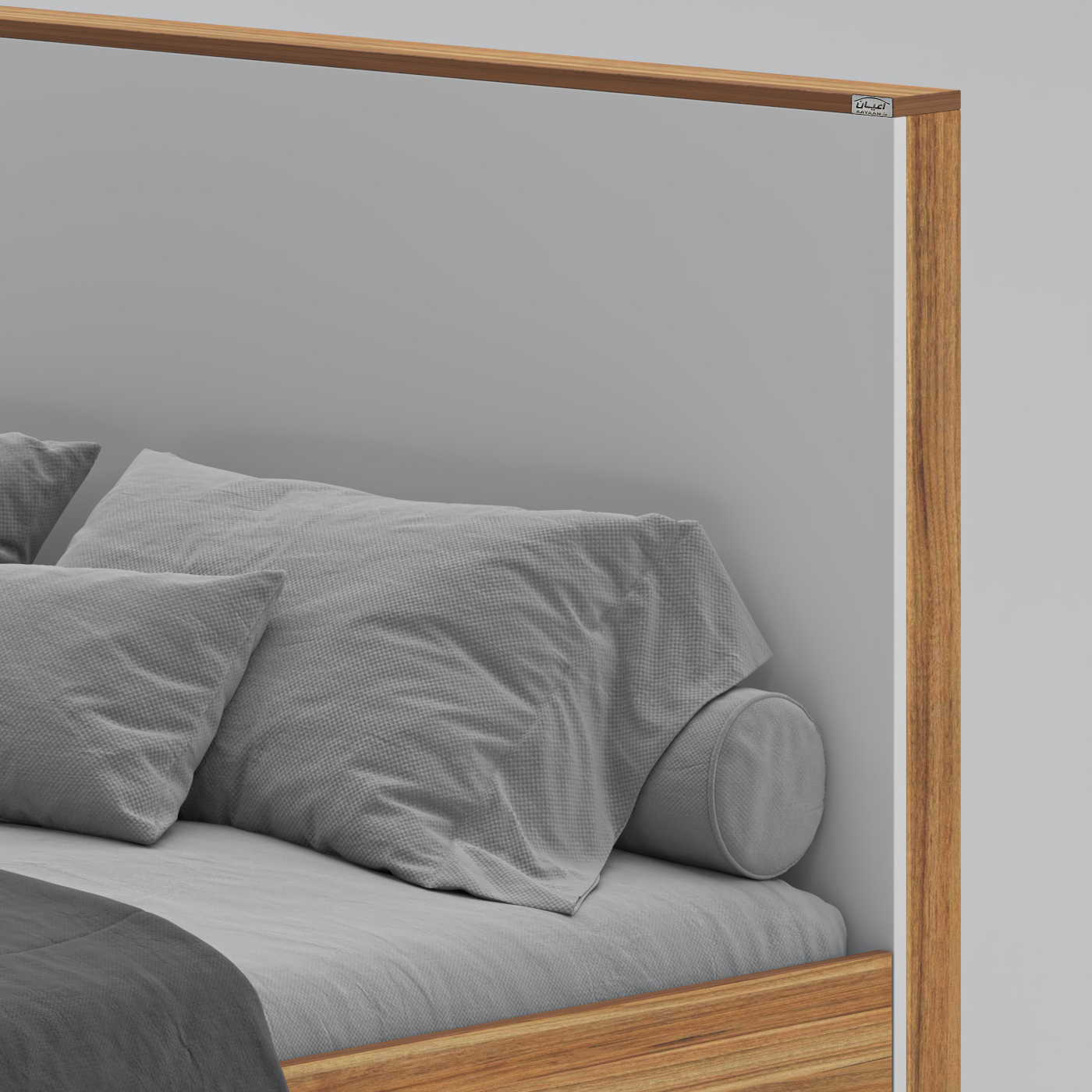 تخت خواب ملامینه دو نفره اعیان مدل FH917 سایز 160x200 سانتی متر