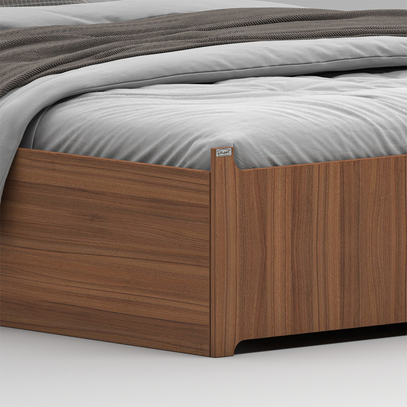 تخت خواب ملامینه دو نفره اعیان مدل FH950 سایز 160x200 سانتی متر