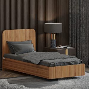 تخت خواب ملامینه یک نفره اعیان مدل FH911 سایز 90x200 سانتی متر