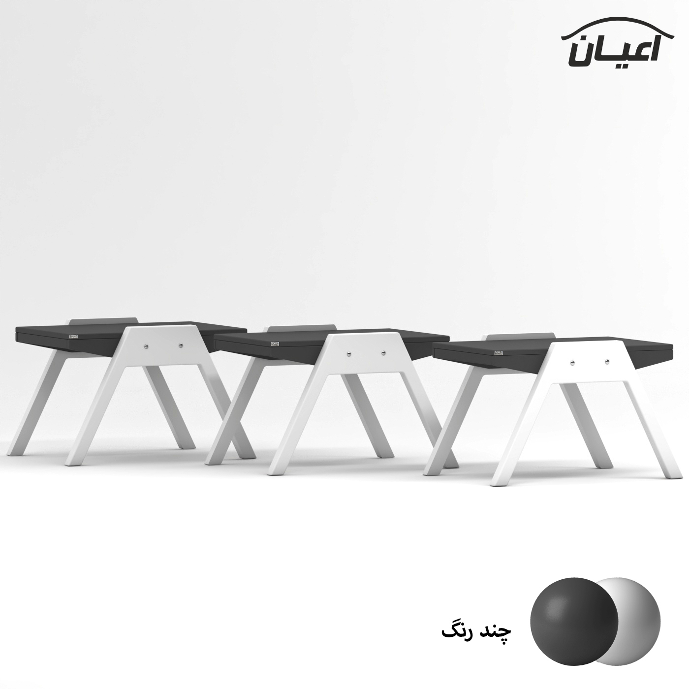 میز عسلی مستطیلی اعیان مدل FH889 مجموعه سه عددی