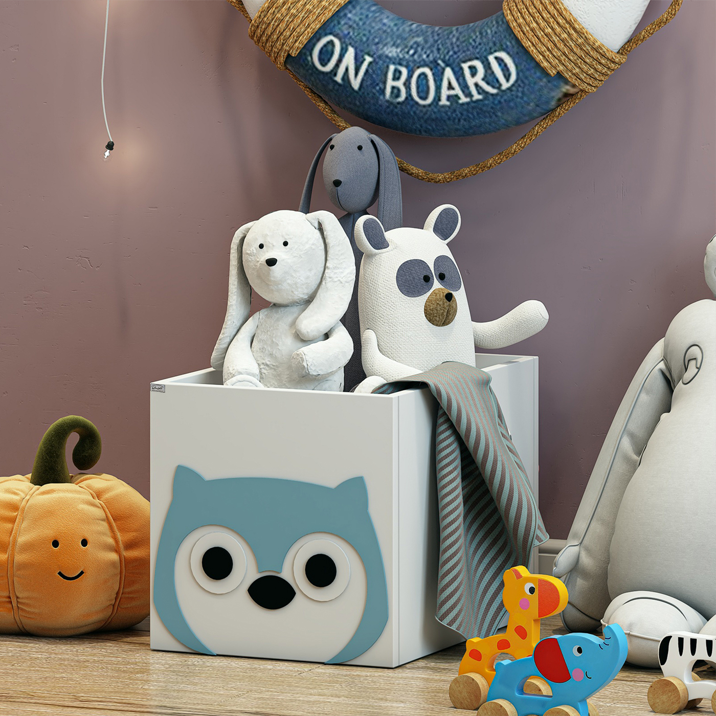 جعبه اسباب بازی کودک اعیان مدل FH918