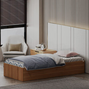 تخت خواب ملامینه یک نفره اعیان مدل FH941 سایز 90x200 سانتی متر