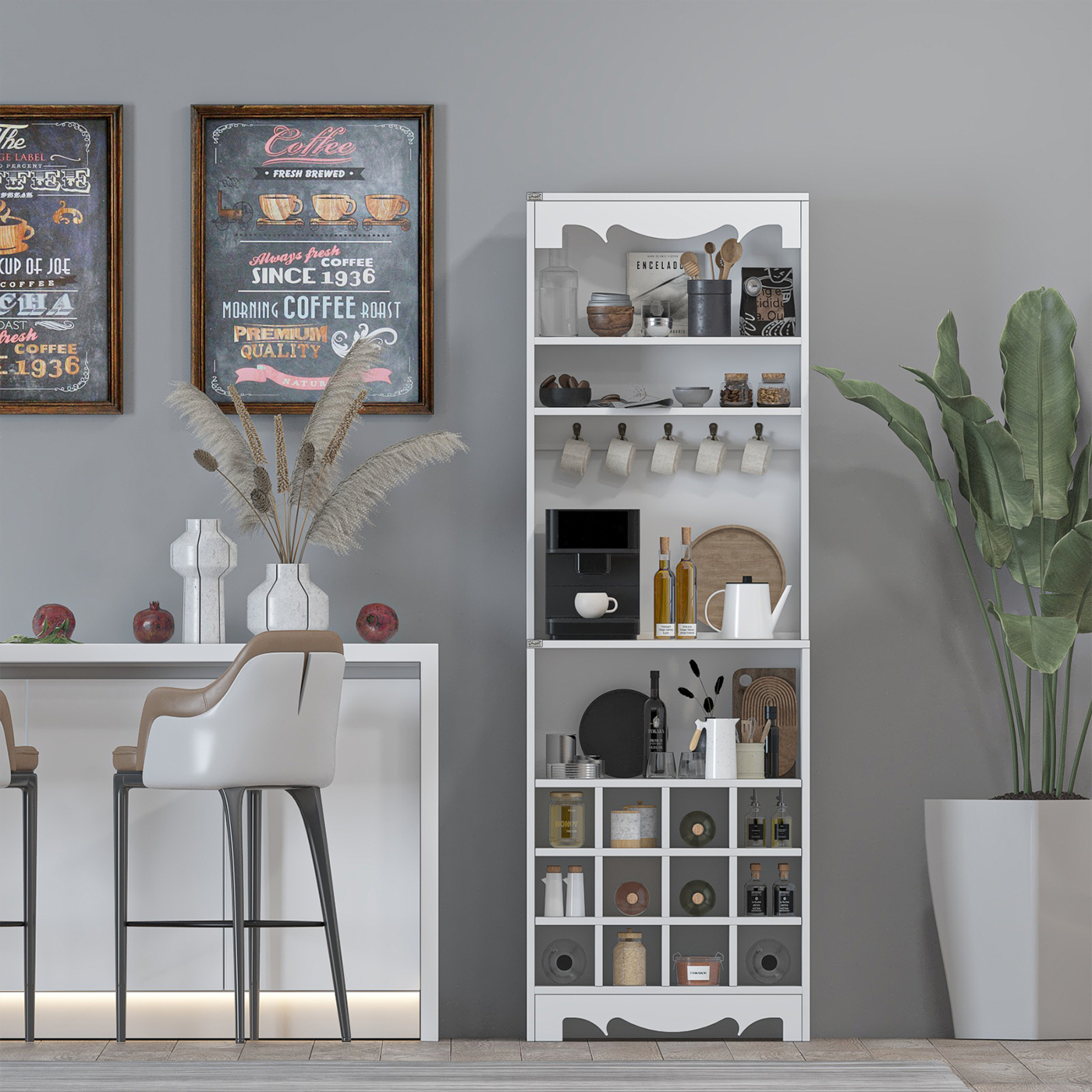 کنسول اعیان مدل کافه بار کد FH876 طول 60 سانتی متر