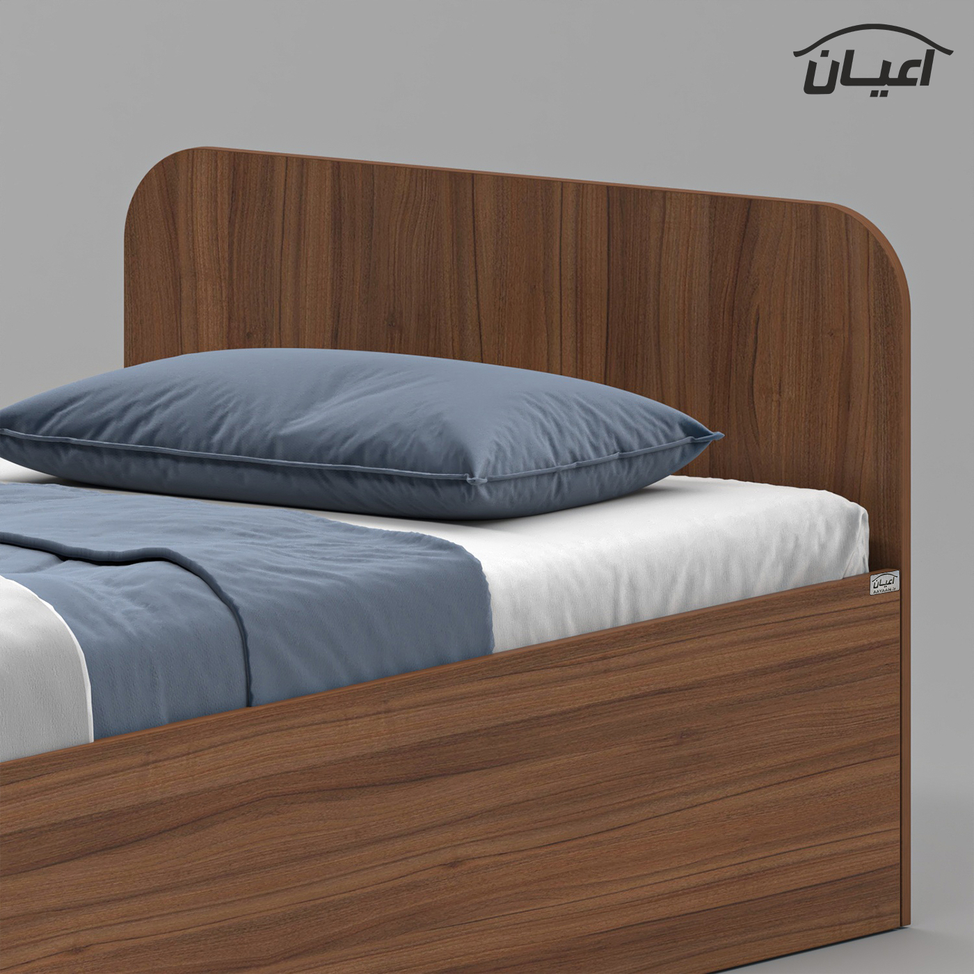 تخت خواب ملامینه یک نفره اعیان مدل FH931 سایز 90x200 سانتی متر