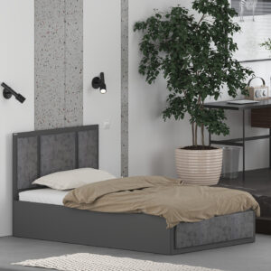 تخت خواب ملامینه یک نفره اعیان مدل FH959 سایز 120x200 سانتی متر