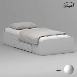 تخت خواب ملامینه یک نفره اعیان مدل FH967 سایز 90×200 سانتی متر