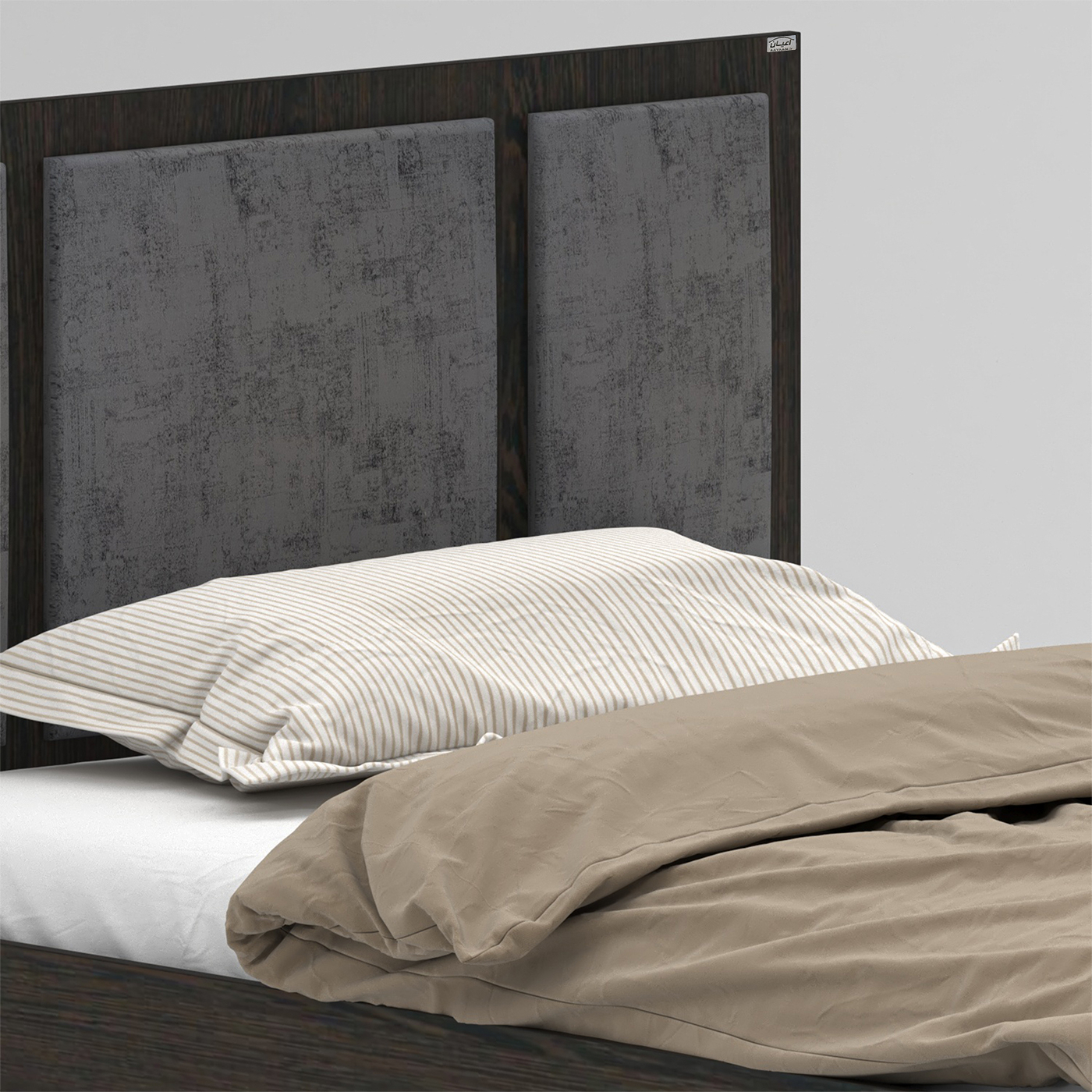 تخت خواب ملامینه یک نفره اعیان مدل FH959 سایز 120x200 سانتی متر