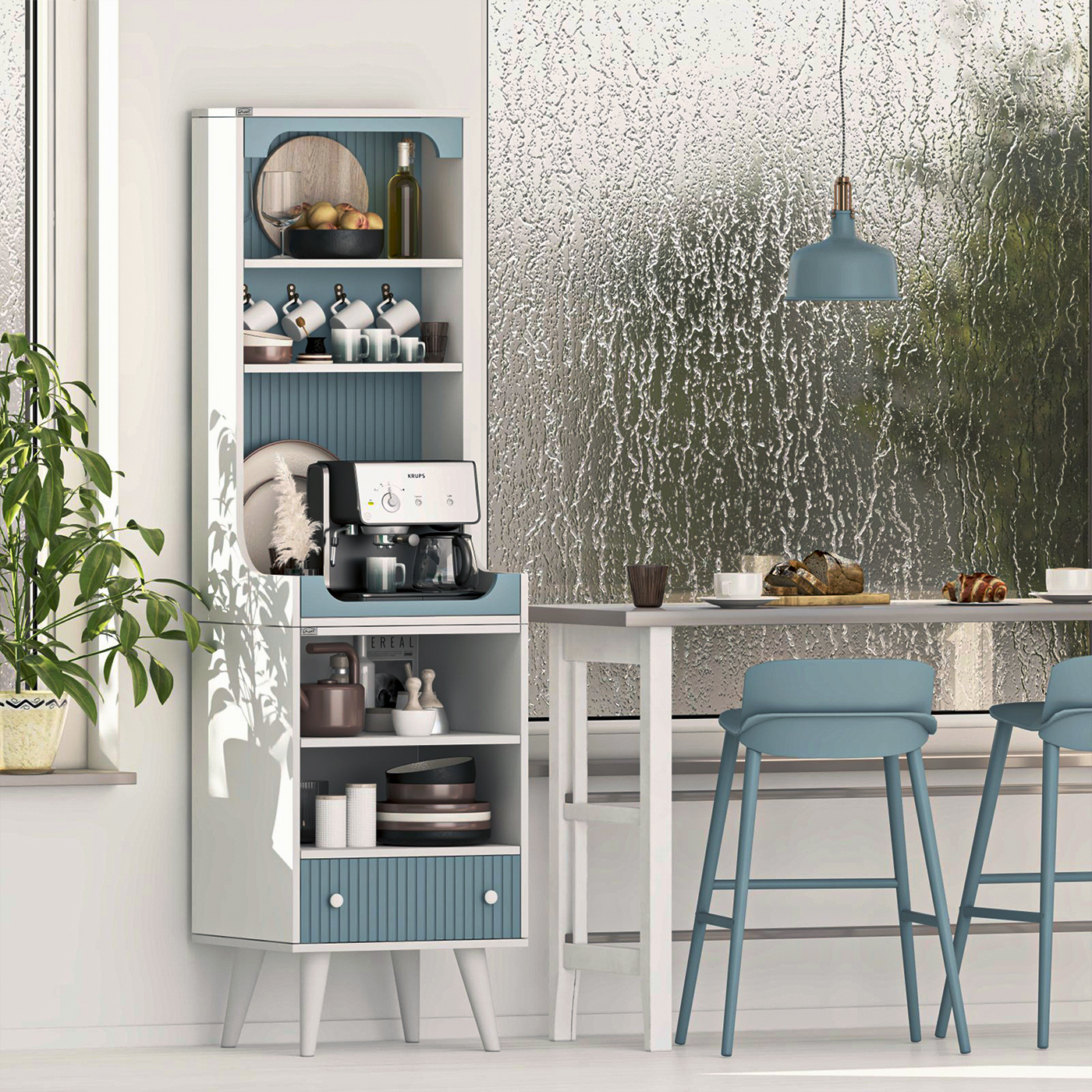 کنسول اعیان مدل کافه بار کد FH934 طول 50 سانتی متر