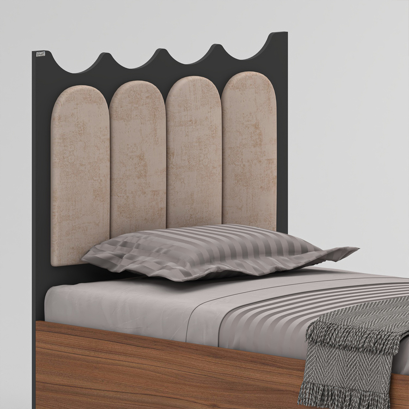 تخت خواب ام دی اف اعیان مدل FH957 سایز 80x180 سانتی متر