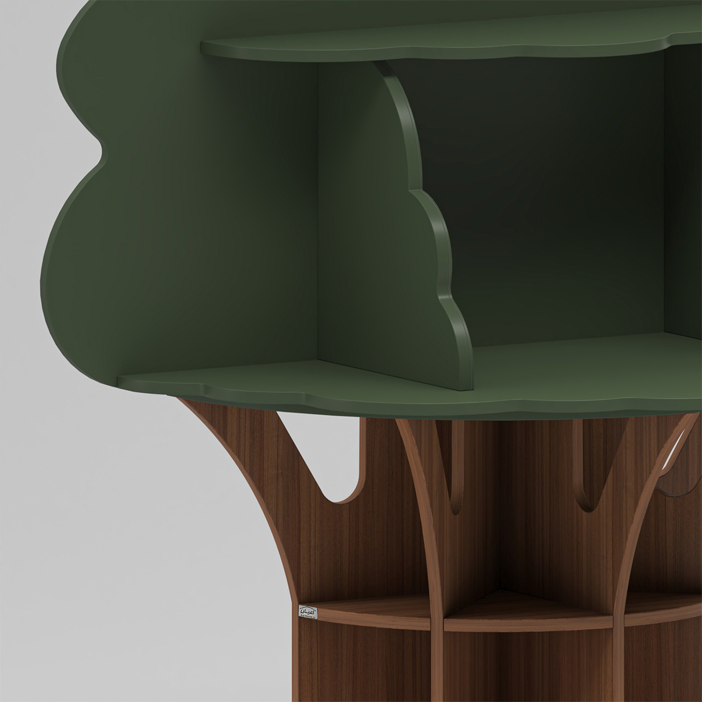 کتابخانه پنج طبقه اعیان مدل FH897