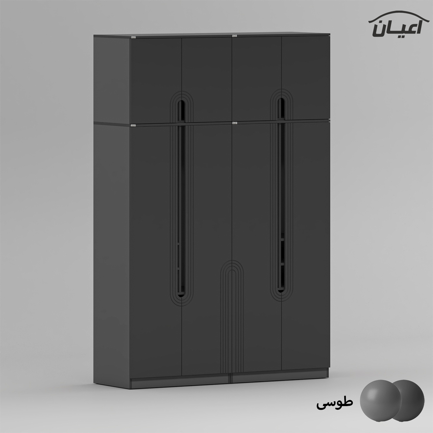 کمد لباس اعیان مدل FH965 طول 160 سانتی متر مجموعه چهار عددی