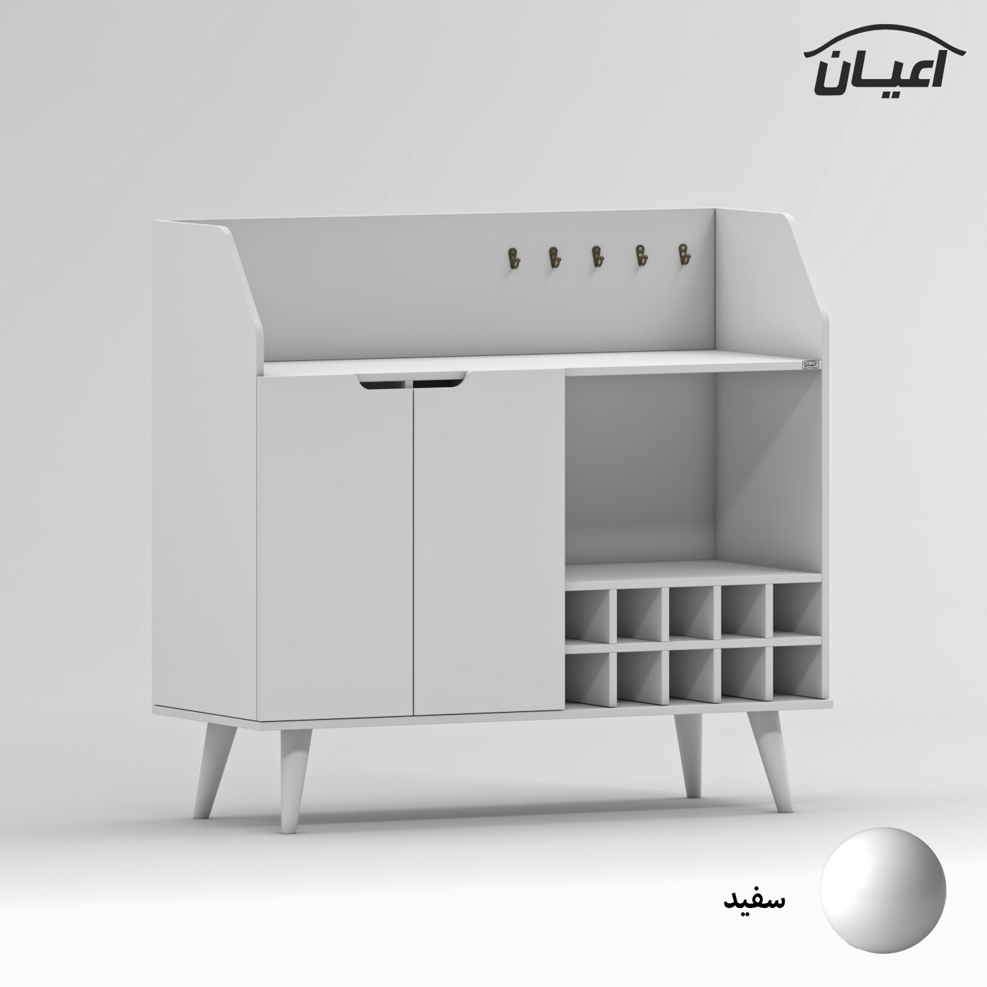 کنسول اعیان مدل کافه بار کد FH894 طول 120 سانتی متر