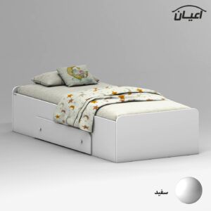 تخت خواب ملامینه یک نفره اعیان مدل FH966 سایز 80×180 سانتی متر