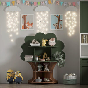 کتابخانه پنج طبقه اعیان مدل FH897