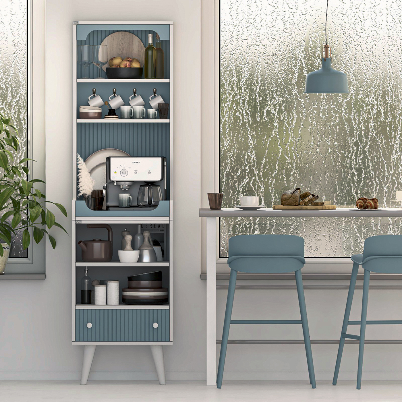 کنسول اعیان مدل کافه بار کد FH934 طول 50 سانتی متر