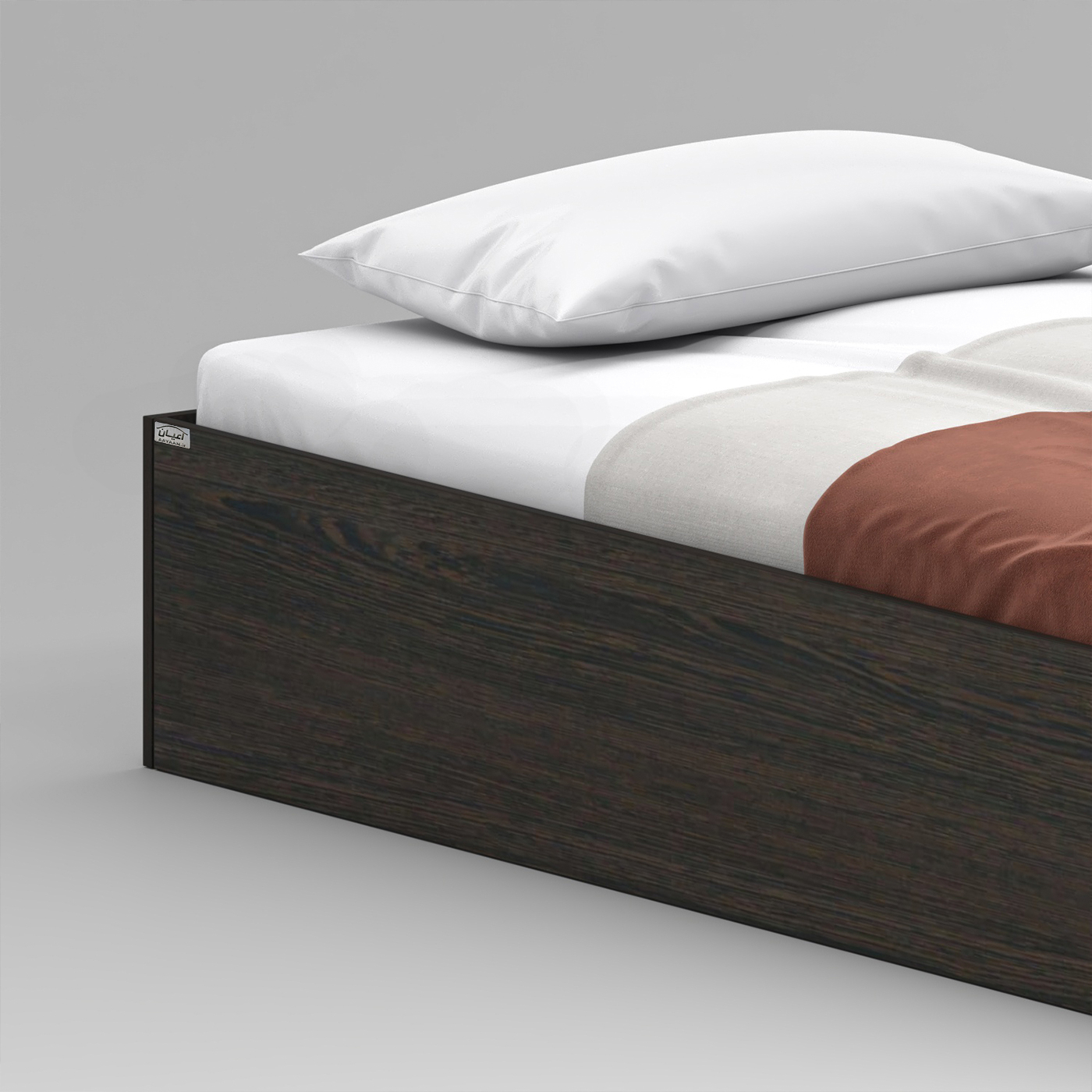 تخت خواب ملامینه یک نفره اعیان مدل FH942 سایز 120x200 سانتی متر