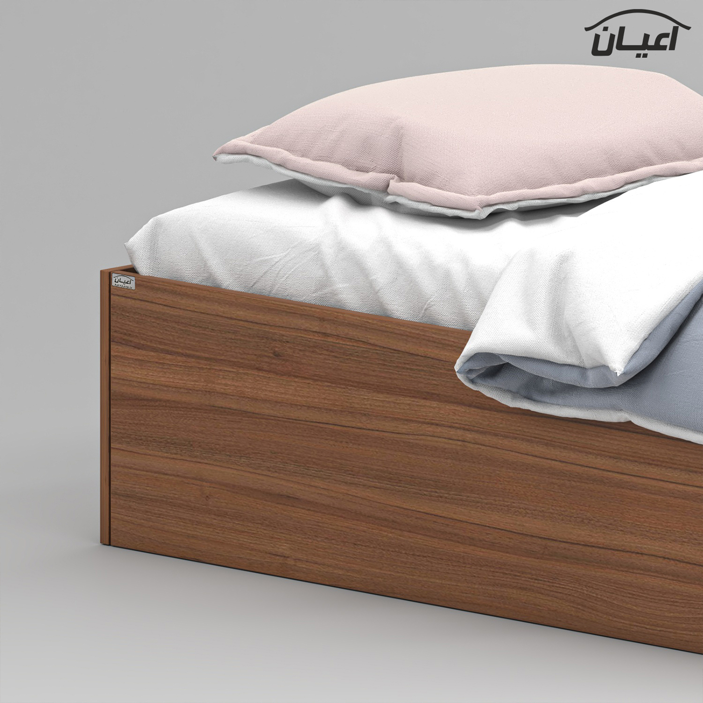 تخت خواب ملامینه یک نفره اعیان مدل FH941 سایز 90x200 سانتی متر