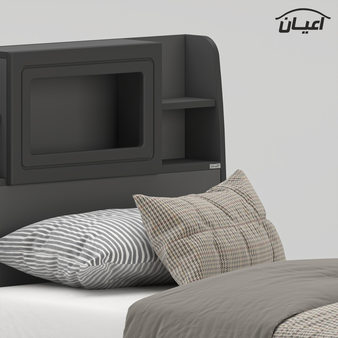 تخت خواب ملامینه یک نفره اعیان مدل FH981 سایز 90x200 سانتی متر