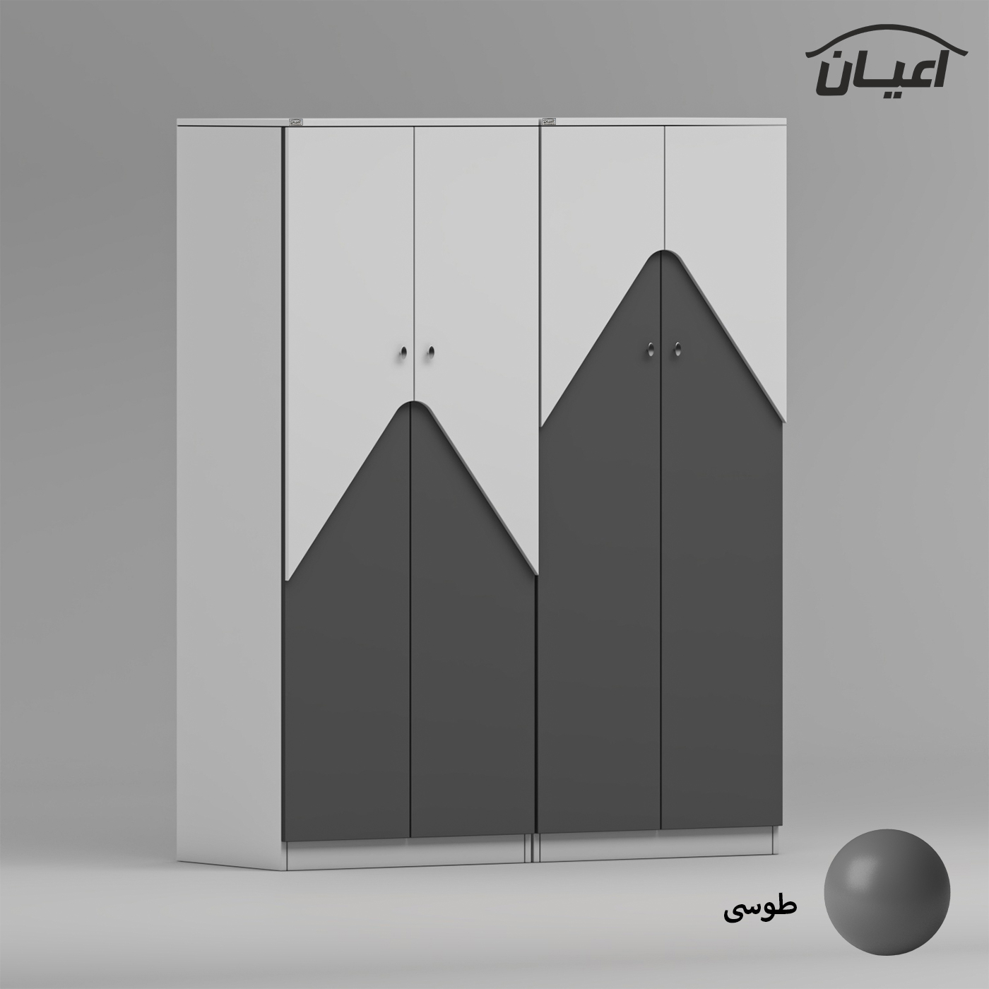 کمد لباس اعیان مدل FH738 مجموعه دو عددی