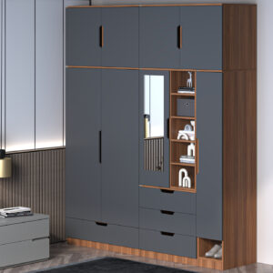 کمد لباس چندمنظوره اعیان مدل FH962 طول 200 سانتی متر مجموعه شش عددی