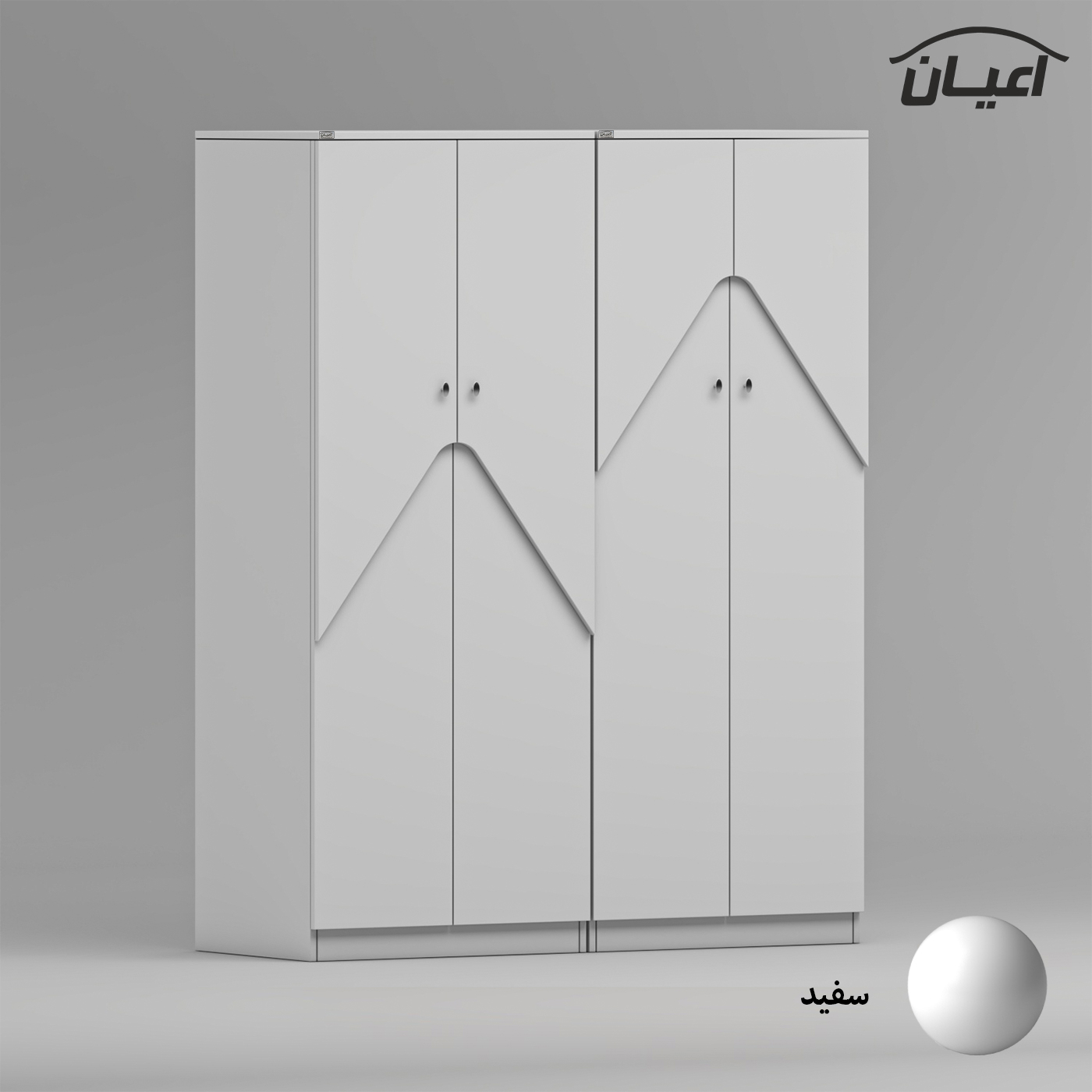 کمد لباس اعیان مدل FH738 مجموعه دو عددی