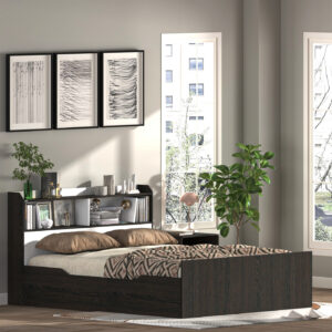 تخت‌خواب ملامینه دو نفره اعیان مدل FH988 سایز 160 * 200 سانتی‌متر
