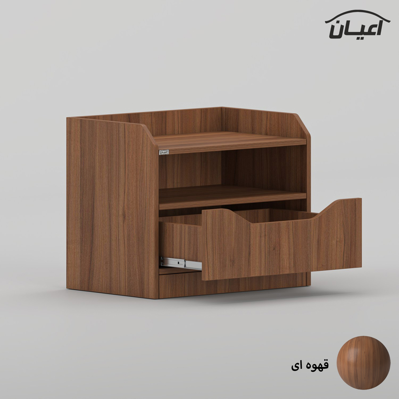 سرویس خواب ملامینه دو نفره اعیان مدل FH998 سایز 160x200 سانتی متر مجموعه 6 عددی