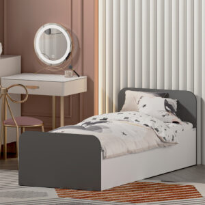 تخت خواب ملامینه یک نفره اعیان مدل FH930 سایز 80x180 سانتی متر
