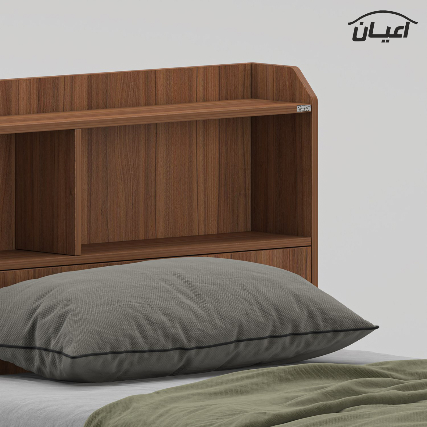 تختخواب ملامینه یک و نیم نفره اعیان مدل FH987 سایز 120 * 200 سانتیمتر