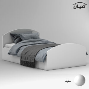 تخت خواب ملامینه یک نفره اعیان مدل FH972 سایز 120×200 سانتی متر