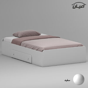 تخت خواب ملامینه یک نفره اعیان مدل FH968 سایز 120×200 سانتی متر