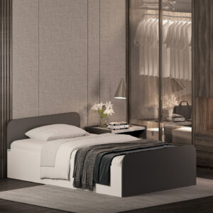 تخت خواب ملامینه یک نفره اعیان مدل FH932 سایز 120x200 سانتی متر