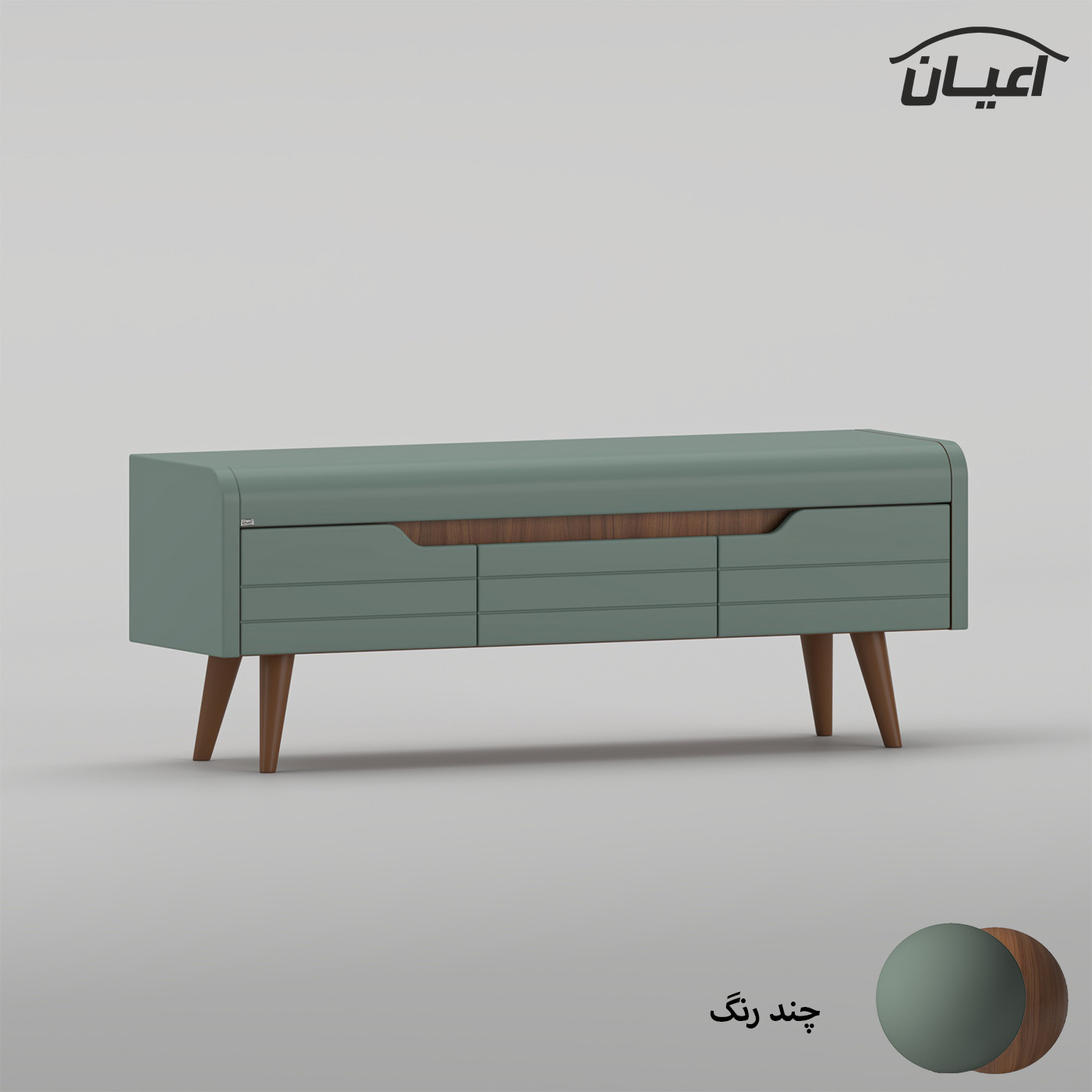 میز تلویزیون اعیان مدل FH1025 مناسب برای تلویزیون تا 55 اینچ