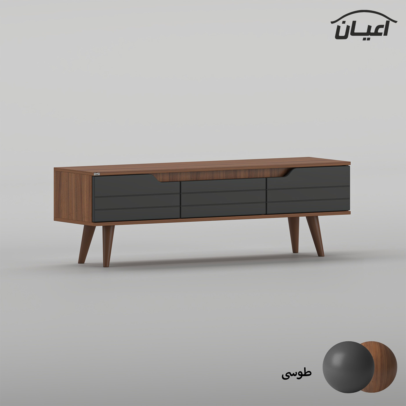 میز تلویزیون اعیان مدل FH1023 مناسب برای تلویزیون تا 55 اینچ