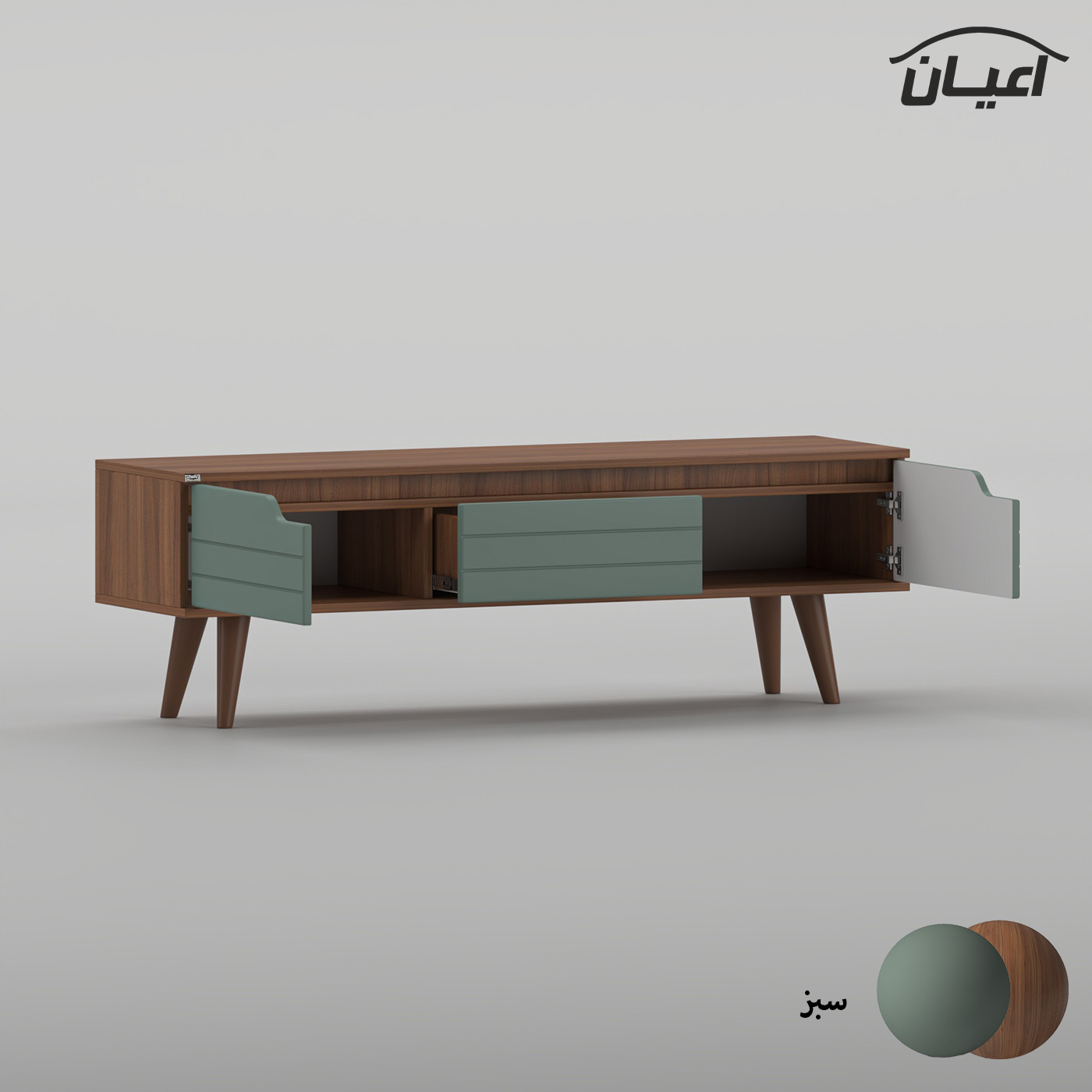 میز تلویزیون اعیان مدل FH1023 مناسب برای تلویزیون تا 55 اینچ