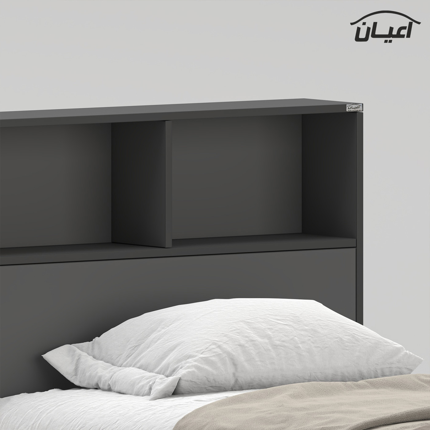تخت‌خواب ملامینه یک نفره اعیان مدل FH1019 سایز 90 * 200 سانتی‌متر