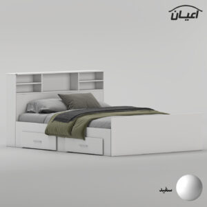 تخت‌خواب ملامینه دو نفره اعیان مدل FH1020 سایز 160 * 200 سانتی‌متر